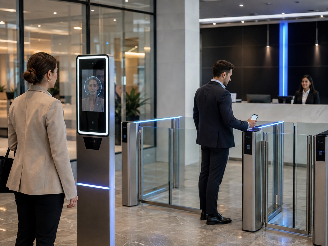 ระบบ Access Control และ Face Recognition ภายในอาคารสำนักงาน